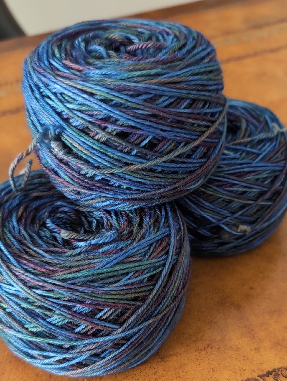 Dream In Color Variegated Blue Yarn Cakes